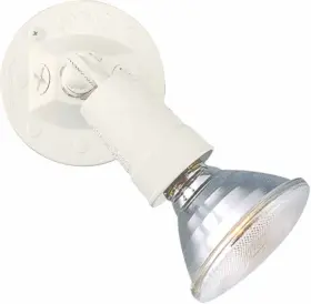 9771-6 Volume Lighting V9771 1 Light Outdoor Security - White