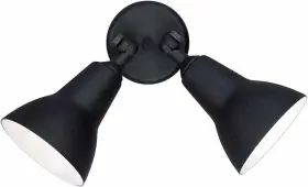 9782-5 Volume Lighting V9782 2 Light 10.5 Inch H Outdoor Security - Black