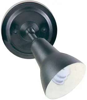 V8781-5 Volume Lighting V8781 Black Single Light 7 Inch W Outdoor Flood