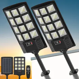 Hs8-2p Vowelsone Solar Street Lights Outdoor Waterproof 320 Wide Angle Flood