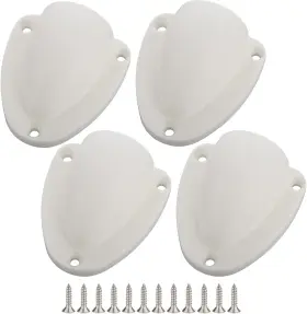 Vturboway 445006342397 4 Pcs Nylon 2-1/2 Inch Marine Wire Cable Vent Covers Smooth Edge 1/8 Thickness