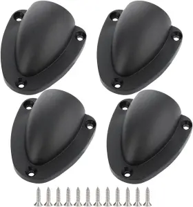 Vturboway 445032238299 4 Pcs Nylon 2-1/2 Inch Marine Wire Cable Vent Cover Clamshell For Boat Smooth