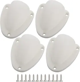 Vturboway 705353883750 4 Pcs Nylon 2-1/2 Inch Marine Wire Cable Vent Cover Clamshell For Boat Smooth