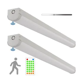 Zl-vsblp36-4ft-cs Walrusled 2 Pack 4ft Tri-level Sensor Led Linear Strip Stairwell Light With Remote W