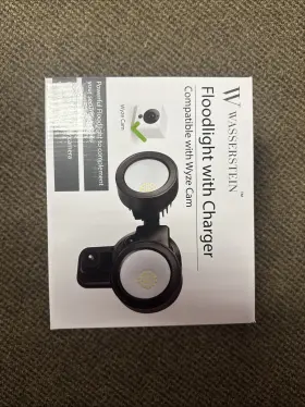 Wasserstein 895230304815 Floodlight With Charger For Security System Cam New In Box