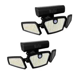Ip65 Watfal Wl01 Motion Sensor Lights Indoor/outdoor 2 Pack 2100lm 6500k Wireless Waterp