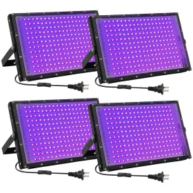 Wg-uv200-4p Waygor 200w Led Black Lights For Glow Party Ip65 Waterproof Uv Blacklight Floodlight