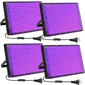 Wg-uv300-4p Waygor 300w Led Black Lights For Glow Party Halloween Light Flood Ip65 Wat