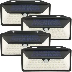 W-le-11a Wbm Smart Solar Outdoor Lights 100 Led Ip65 Waterproof Security For Front Door