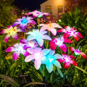 Tfl001-8 Wdtpro Solar Lights Outdoor Waterproof Clearance 8 Pack Multicolor