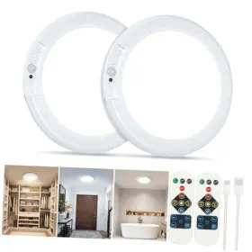 Wemidels 726911536543 Rechargeable Ceiling Light 2 Pack Magnetic Wireless Motion Sensor