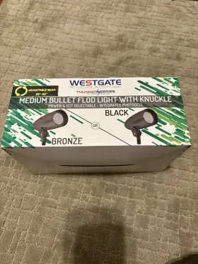 Fldxpro-md-10-30w-mctpb-br Westgate Medium Base Bullet Floodlight With Knuckle West Gate Lighting New In Box