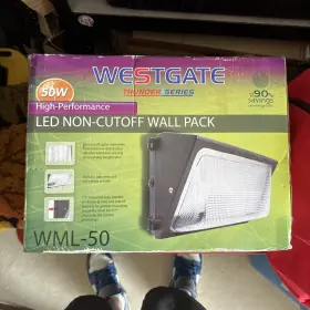 Wml-50ww Westgate Led Non-cutoff Wall Pack 3000k