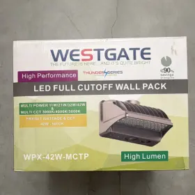 Wpx-42w-mctp Westgate Led Full Cutoff Wall Pack 42w 5670lm 100-277v White