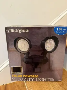 Westinghouse 481081-08w Solar Security Lighting Motion Sensing Light New