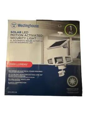 Westinghouse 842353125968 Solar Led Motion Activated Security Light 2000 Lumen