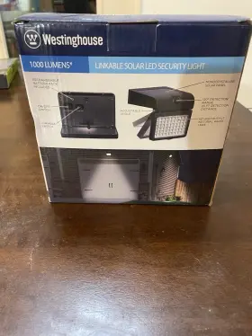Q08bn0301-08 Westinghouse 1000 Lmn 1 Pk Linkable Solar Motion-activated Led Security Light