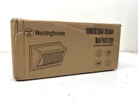 Rmwp04001hbs Westinghouse 120w Equiv Led Black Dusk-dawn Solar Wall Light 3000/4000/5000k