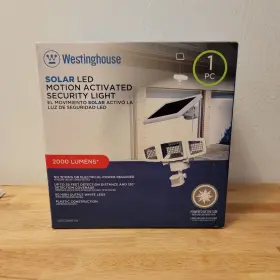 Sr62aa21h-06-2 Westinghouse 2000 Lumen Solar Motion Activated Security Light
