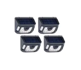 Sr69fa04h-08 Westinghouse 3-4/5 Inch X 4-3/4 Solar Led Motion Sensor Wall Light 600 Lumen 4-pack