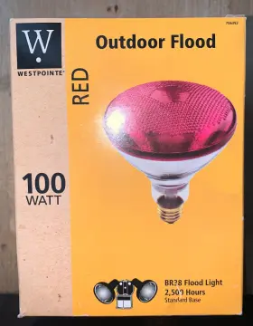 70894 Westpointe Westpoint 100w Red Outdoor Accent Flood Light - Standard Base Br38