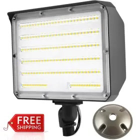 100w Whled 445037280248 Dusk To Dawn Outdoor Led Flood Light With Knuckle Plate Included 14000lm