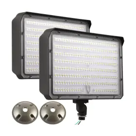 Wh-fl150w Whled Dusk To Dawn 150w Led Flood Light With 1/2ftft Knuckle Mount Plate Included