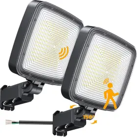 Fxgcd-2 Willgotop 150w 2 Pack Motion Sensor Flood Light Outdoor 20000lm Parking Lot