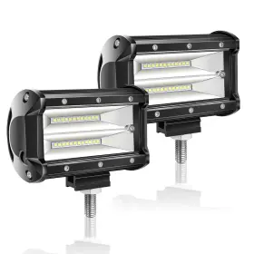 Yy-02-7d-2x72-f Willpower 2pcs 72w 5 Inch Led Work Light Bar Spot 5ftft - Flood White