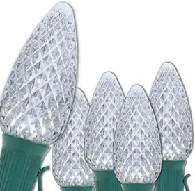 Wintergreen Lighting 726084703759 C9 Opticore Cool White Led Commercial Outdoor Christmas Lights Heavy Duty Chri