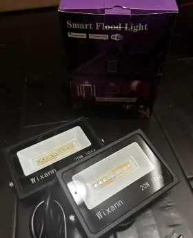 Ftf-020-wn-c38-k1-ee-fff Wixann 20w 2000lm Smart Flood Light Pack Of 2