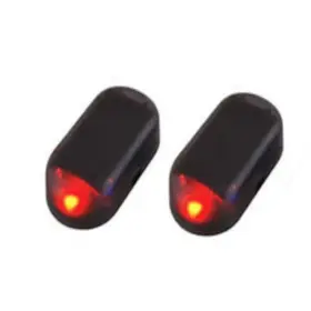 Wm 313111243267 2-pack Solar Powered Dummy Alarm Light Simulated Security Led For Car Out