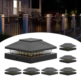 Spl-01 Wokelux 6 Pack Solar Post Cap Lights 4x4 Fence Waterproof Outdoor