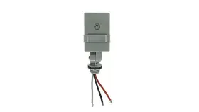 59411wd Woods Gray Photocell Light Fixture Dusk To Dawn Automatic Swivel Mount Outdoor Use
