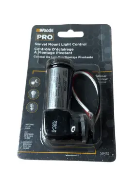 59413 Woods Pro Swivel Mount Light Control Outdoor Photocell Dusk-to-dawn Sensor