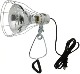 0324 Woods 690000768125 18/2 Gauge Brooder And 150-watt Heat Lamp With Wire Grill Clamp