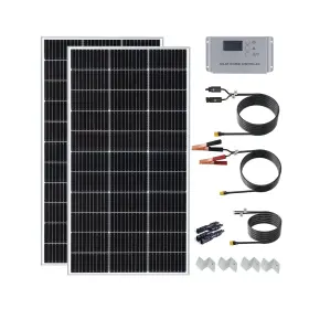 150w-s Wuzeck 200 Watt 12volt/24volt Solar Panel Starter Kit 2pcs 105w Monocrystalline Modu