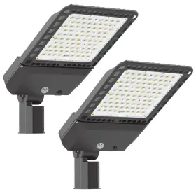 300w-2p-a Wyzm 1500- Watt Equivalent Integrated Led Bronze Parking Lot Light 5000k