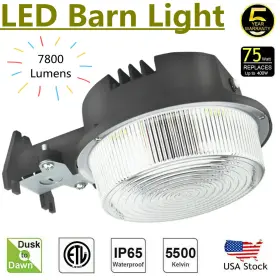 Wyzm 652508405971 Outdoor Led Barn Yard Street Security Light Dusk To Dawn Waterproof Flood