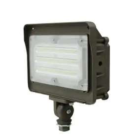 Wyzm 711221419501 250-watt Equivalence 120-degree Bronze Integrated Led Outdoor Flood Light 5000k