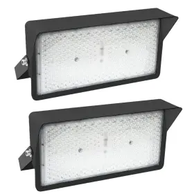 Fl300-2p-01 Wyzm 1000-watt Equivalent Black Led Stadium Light 4000k 110-277v Flood