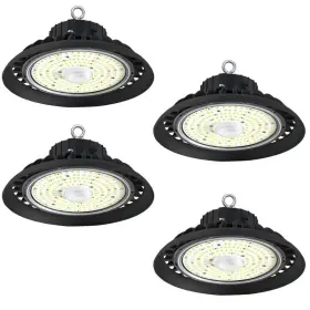 Ufo-100w-4p-c Wyzm High Bay Light 10 Inch 300w 120v Aluminum Integrated Led Dimmable Ufo Black