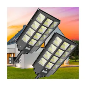 Nxbm24 Xcqmhf 2-pack Solar Street Light Dusk To Dawn 3200w 480000lm 7000k Brightness Ip6