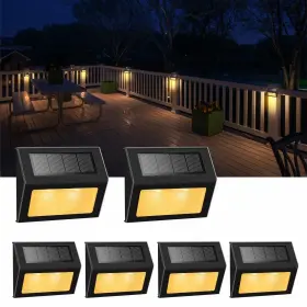 A0019 Xlux A0019#6 Solar Lights For Steps Decks Pathway Yard Stairs Fences Led Lamp Rainp