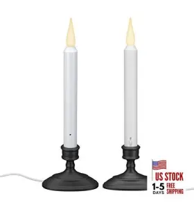 Vt-1670a-2 Xodus Innovations Led Electric Window Candles With Sensor Dusk To Dawn Warm 2 Antique Bronze