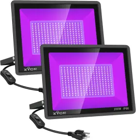 200w Xycn 313093910928 2 Pack Led Black Lights Outdoor Ip66 Waterproof For Dance Party