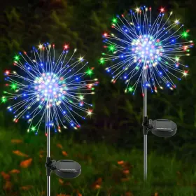 Yftyd00011 Yaafen Solar Garden Lights Outdoor 2 Pack 120 Led Multicolor