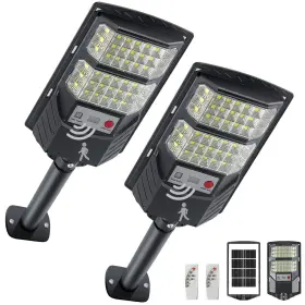 Au-apl-jz-200w-2pack Yacaisi Solar Street Lights Outdoor 8500k Outside Light Led Dusk To D