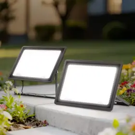 Ha-gkfl00204us-2ap3 Yansun 300w Black Plug-in Outdoor Led Flood Light 9. 8ft Cord Waterproof Dusk To Dawn