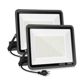 400w-tg-xpg-2 Yanycn 2 Pack 400w Led Flood Light Outdoor 2400w Equivalent 50500lm 5000k Daylight W
